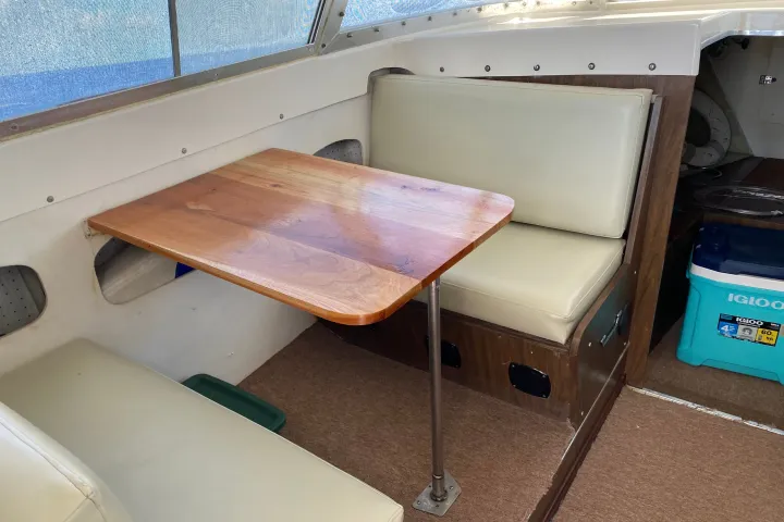 a chair sitting in front of a window