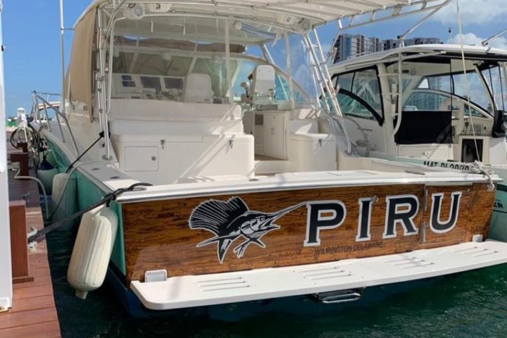 a close up of a boat