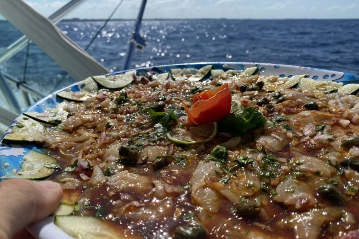 a close up of a slice of pizza