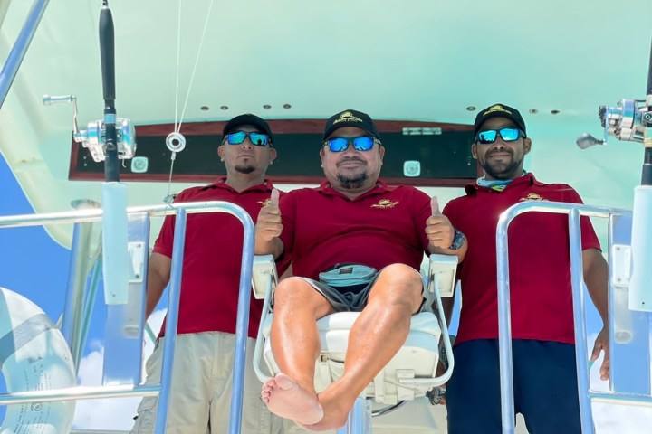 a group of people posing for the camera