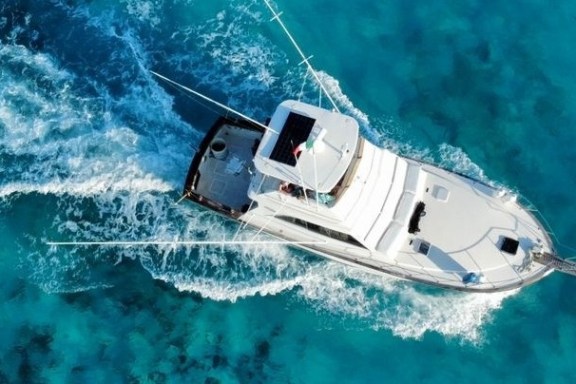 a person swimming in the water