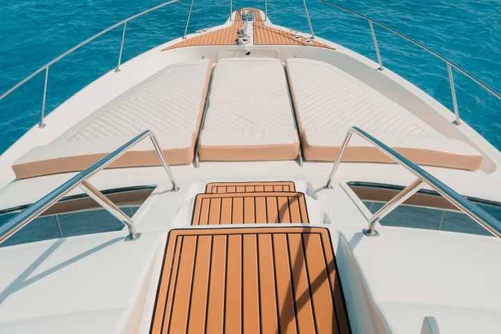 a small boat in a body of water